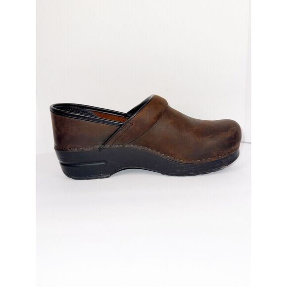 Dansko Professional Leather Clog Antique Brown Mule Comfort Women 39/8.5-9 Wide - Picture 12 of 14